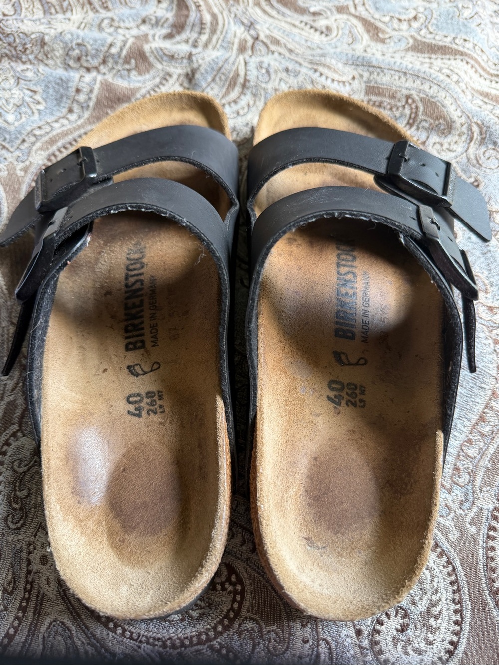 Birkenstock Black Double Buckle Sandals - Picture 2 of 8
